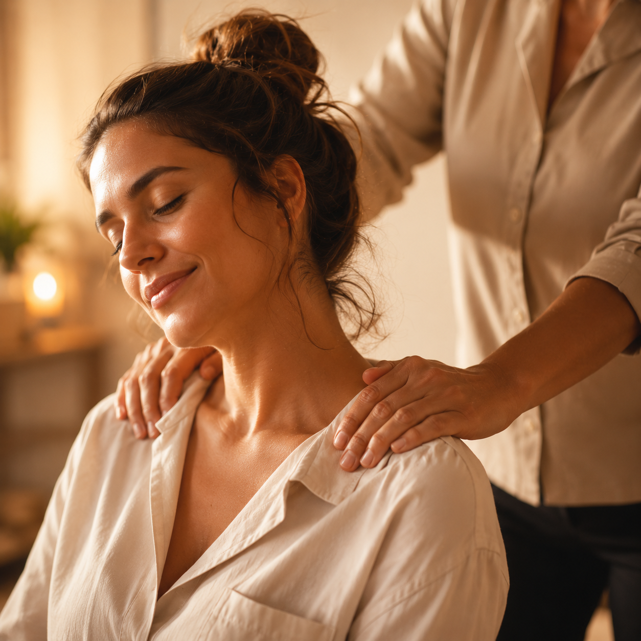 Sittande massage